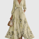 Rowella | Elegant maxikjole med plisseringer