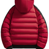 Dobbelt-Face Polstret Jakke til Mænd, Ny Stil Hoodie Jakke, Varm Efterårs- og Vinterjakke med Aftagelig Hætte, Jakke med Fuldt Lynlås og Lommer, Daglig Casual Mode, Alsidig Herrejakke