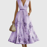 Rowella | Elegant maxikjole med plisseringer
