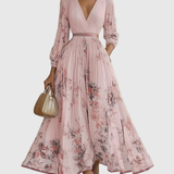 Rowella | Elegant maxikjole med plisseringer