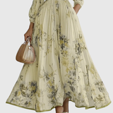 Rowella | Elegant maxikjole med plisseringer