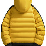 Dobbelt-Face Polstret Jakke til Mænd, Ny Stil Hoodie Jakke, Varm Efterårs- og Vinterjakke med Aftagelig Hætte, Jakke med Fuldt Lynlås og Lommer, Daglig Casual Mode, Alsidig Herrejakke