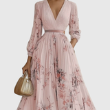 Rowella | Elegant maxikjole med plisseringer