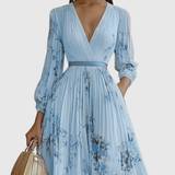 Rowella | Elegant maxikjole med plisseringer