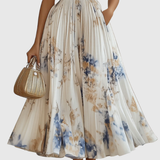 Rowella | Elegant maxikjole med plisseringer