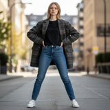 Hilda™ — Ternet uldblazerfrakke