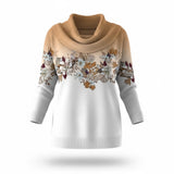 Alora | Blomstret sweater med blød hals