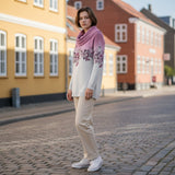 Alora | Blomstret sweater med blød hals