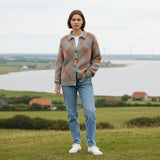 Viviana™ — Blød moderne ternet sweater