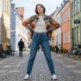 Giulia™ — Bluse i tern i varme efterårsfarver