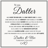 Til min datter – Infinity-hjertearmbånd – Forbundet for evigt