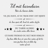 Til mit barnebarn – ‘Elsker dig for evigt’ personligt navnearmbånd