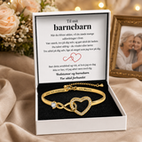 Til mit barnebarn – Infinity hjerte navnearmbånd