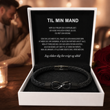 Til min mand – Infinity “Elsker dig for evigt” personligt navnearmbånd