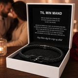 Til min mand – Infinity “Elsker dig for evigt” personligt navnearmbånd