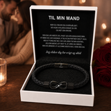 Til min mand – Infinity “Elsker dig for evigt” personligt navnearmbånd