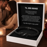 Til min mand – Infinity “Elsker dig for evigt” personligt navnearmbånd