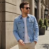 Landic™ — Lys denim jakke