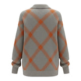 Viviana™ — Blød moderne ternet sweater