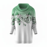 Alora | Blomstret sweater med blød hals