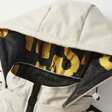 Dobbelt-Face Polstret Jakke til Mænd, Ny Stil Hoodie Jakke, Varm Efterårs- og Vinterjakke med Aftagelig Hætte, Jakke med Fuldt Lynlås og Lommer, Daglig Casual Mode, Alsidig Herrejakke