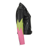 Virella™ – Color Edge Leather Bikerjakke
