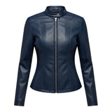Azuréa™ – Deep Blue Leatherjakke