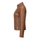 Elvara™ – Classic Tan Leatherjakke