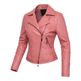 Rosélia™ – Blush Pink Leatherjakke