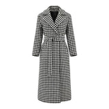 Hanne™ — Timeless Houndstooth Frakke