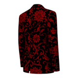 Nocturna™ – Crimson Baroque Blazer
