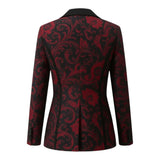Valeria™ – Crimson Noir Blazer