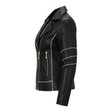 Élixa™ – Black Contour Leatherjakke
