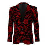 Nocturna™ – Crimson Baroque Blazer