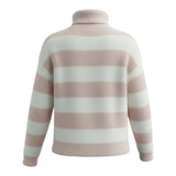 Roséa™ – Soft Stripe Turtleneck Knit