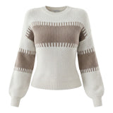 Élanie™ – Soft Contrast Knit Pullover