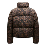 Solveig™ — Leopard Pufferjakke