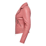 Rosélia™ – Blush Pink Leatherjakke