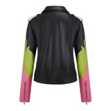 Virella™ – Color Edge Leather Bikerjakke