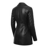 Valéne™ – Black Leather Frakke