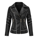 Élixa™ – Black Contour Leatherjakke