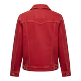 Ardis™ – Denimjakke Crimson Glow