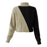 Monéra™ – Dual Contrast Knit Pullover