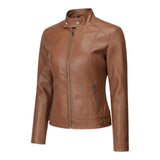 Elvara™ – Classic Tan Leatherjakke