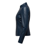 Azuréa™ – Deep Blue Leatherjakke
